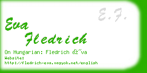 eva fledrich business card